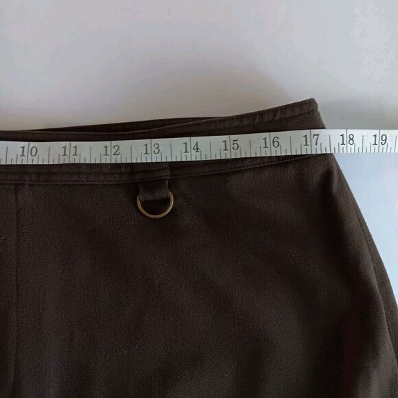 Vtg Rafaella Size 14 Dark Brown Maxi/Midi Straight Skirt w/Deep Rear Split - Picture 6 of 8